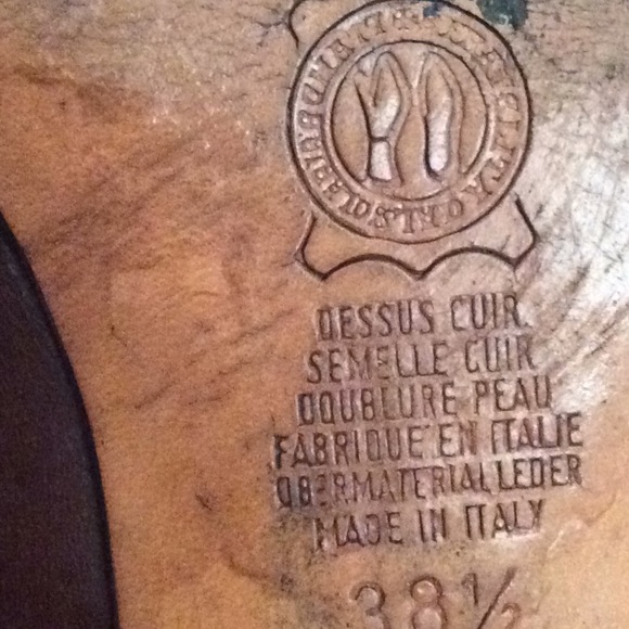 Made and bought in Italy brown leather cowboy boot - Picture 7 of 7